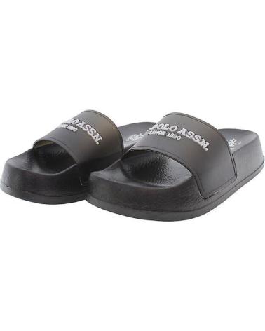 U.S. POLO ASSN. CLASSIC BLACK SLIDES NEGRO