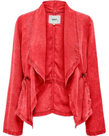 ONLY CHAQUETA DRAPED KENYA 15313582 ROJO ROJO