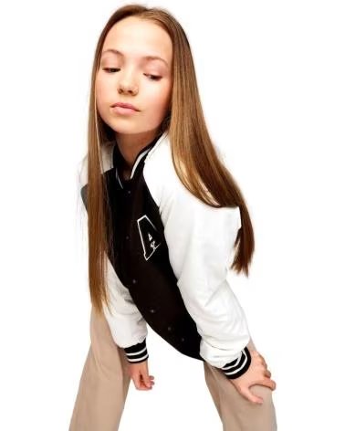 NAME IT CHAQUETA UNIVERSITARIA NAME IT CON LOGO "A" PARA NIÑO NEGRO