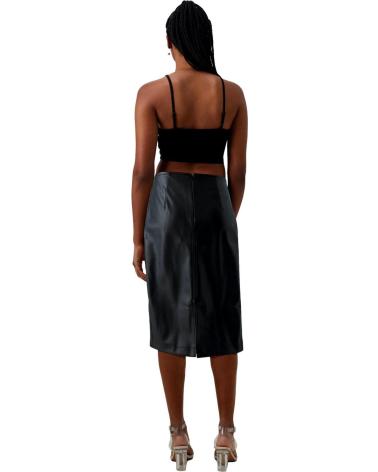 SAIA VERO MODA EM PELE SINTÉTICA PRETA (REF. 10310873) NEGRO