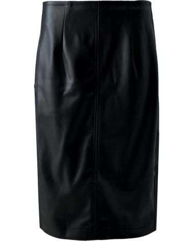 SAIA VERO MODA EM PELE SINTÉTICA PRETA (REF. 10310873) NEGRO