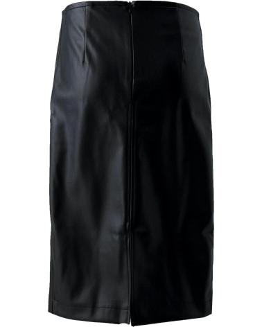 SAIA VERO MODA EM PELE SINTÉTICA PRETA (REF. 10310873) NEGRO