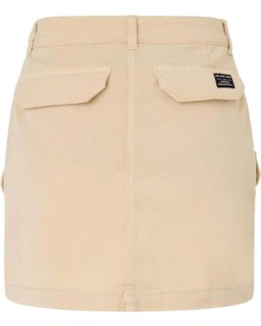 GONNA CORTA BEIGE PEPE JEANS TARA PL901102 STILE CARGO BEIGE