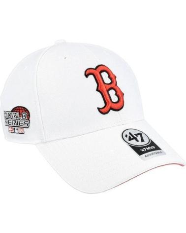 GORRA '47 BRAND' MLB BOSTON RED SOX SURE SHOT MVP BLANCA CON LOGO B ROJO BLANCO