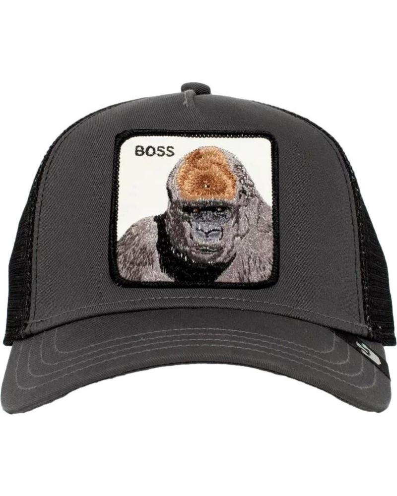 BONÉ TRUCKER GOORIN BROS BOSS GORILA CINZENTO GRIS