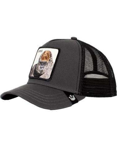 BONÉ TRUCKER GOORIN BROS BOSS GORILA CINZENTO GRIS