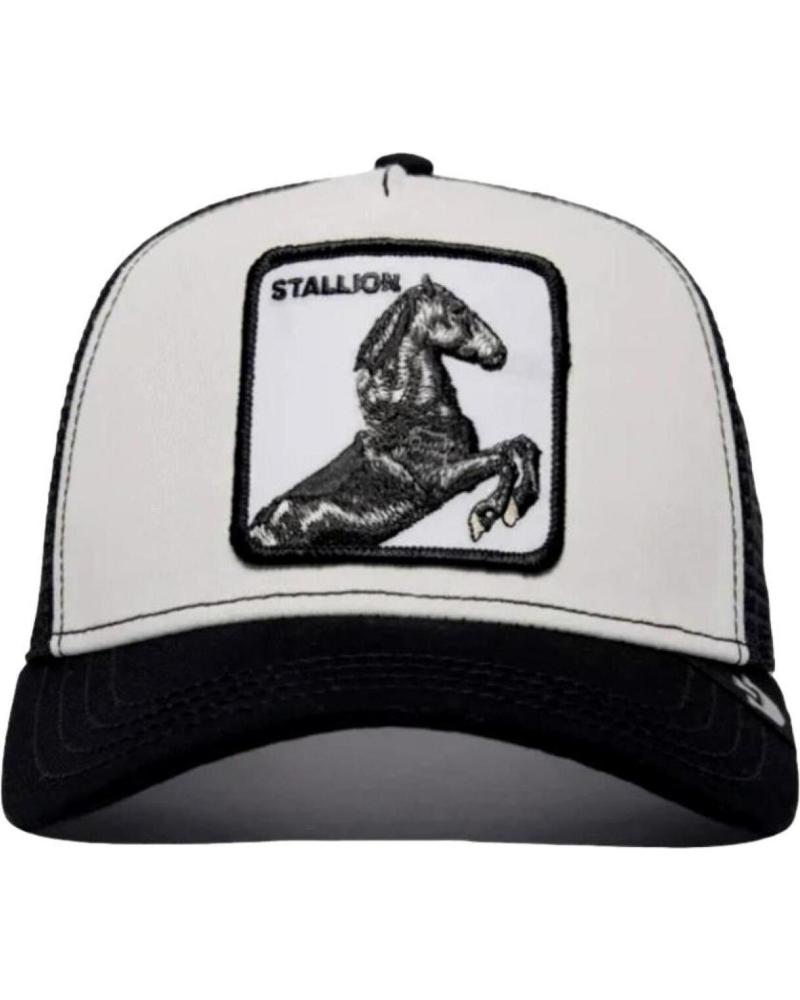 BONÉ TRUCKER GOORIN BROS 'STALLION' PRETO E BRANCO NEGRO