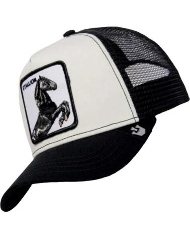 BONÉ TRUCKER GOORIN BROS 'STALLION' PRETO E BRANCO NEGRO
