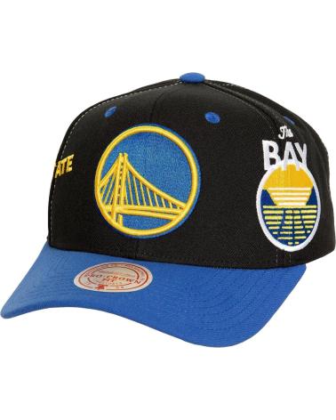 GORRA MITCHELL & NESS NBA GOLDEN STATE WARRIORS 'THE BAY' NEGRA Y AZUL NEGRO