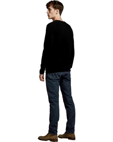 JACK & JONES MAGLIONE IN MAGLIA GIROCOLLO MODELLO 12157321 NERO NEGRO