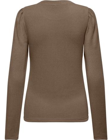 JERSEY ONLY CON BOTONES DECORATIVOS MARRÓN - MODELO 15321109 MARRóN