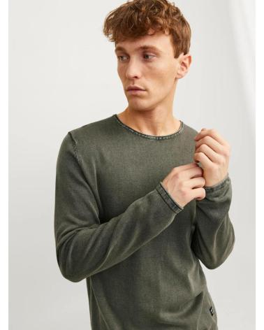 JACK AND JONES JERSEY PUNTO CUELLO REDONDO JACK JONES 12174001 VERDE