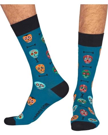 Inicio-JIMMY-LION-CALCETINES JIMMY LION SKULLS AZULES-AZUL
