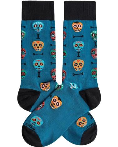 Inicio-JIMMY-LION-CALCETINES JIMMY LION SKULLS AZULES-AZUL