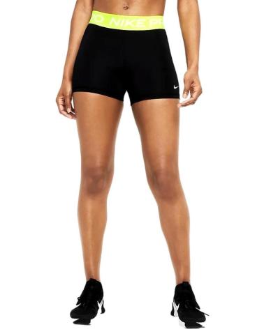 NIKE PRO CZ9857 SHORTS NERI E GIALLI NEGRO