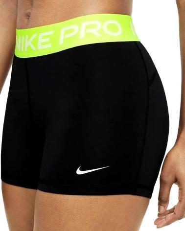 NIKE PRO CZ9857 SHORTS NERI E GIALLI NEGRO