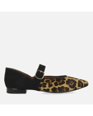 MOCASSINS MARY JANE GIOSEPPO FERNITZ COM ESTAMPA DE LEOPARDO E BICO PRETO LEOPARD