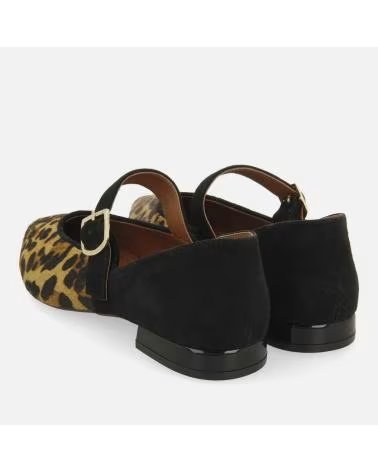 MOCASSINS MARY JANE GIOSEPPO FERNITZ COM ESTAMPA DE LEOPARDO E BICO PRETO LEOPARD
