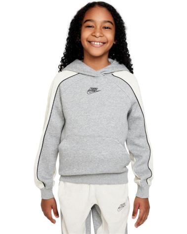 FELPA CON CAPPUCCIO NIKE AMPLIFY HOODIE FD3159 GRIGIA PER BAMBINO GRIS