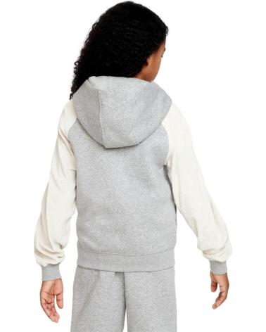 FELPA CON CAPPUCCIO NIKE AMPLIFY HOODIE FD3159 GRIGIA PER BAMBINO GRIS