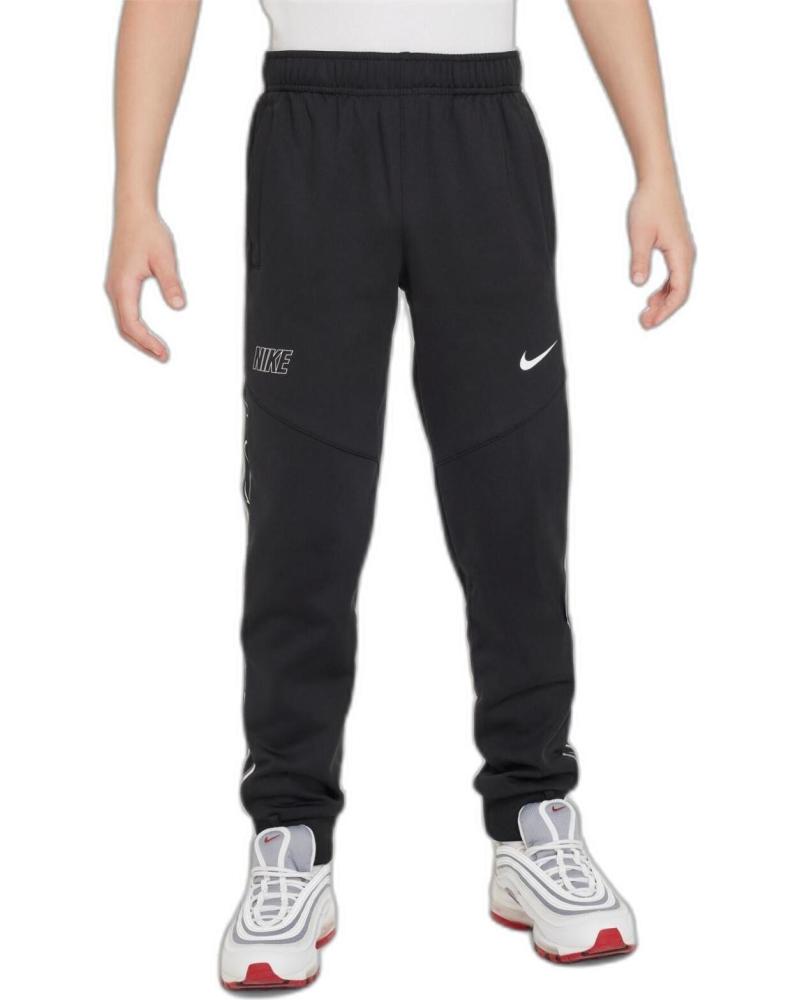 PANTALONI DA TUTA NIKE SPORTSWEAR REPEAT DZ5623 NERI PER BAMBINO NEGRO