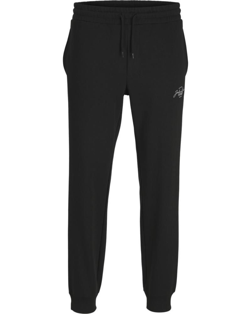 PANTALONI DA TUTA COTONE JACK & JONES NERI 12260864 NEGRO