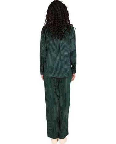 PANTALONI LARGHI FLUIDI STAMPATI ONLY 15307588 VERDE VERDE