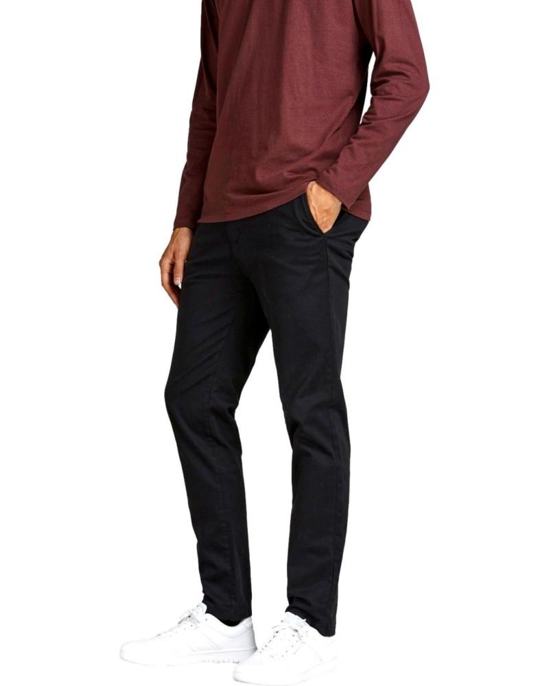 JACK & JONES PANTALONE CHINO 12150158 NERO NEGRO