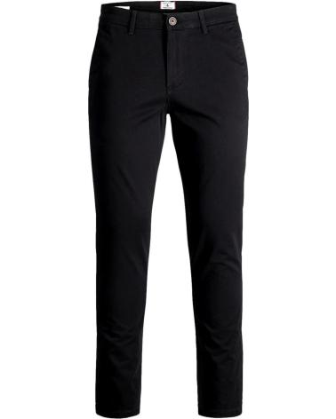 JACK & JONES PANTALONE CHINO 12150158 NERO NEGRO