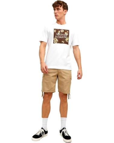 PANTALONCINI CARGO JACK & JONES 12229650 BEIGE BEIGE