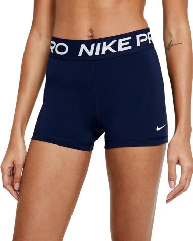NIKE PRO CZ9857 - PANTALONCINO A COMPRESSIONE DA DONNA - BLU AZUL