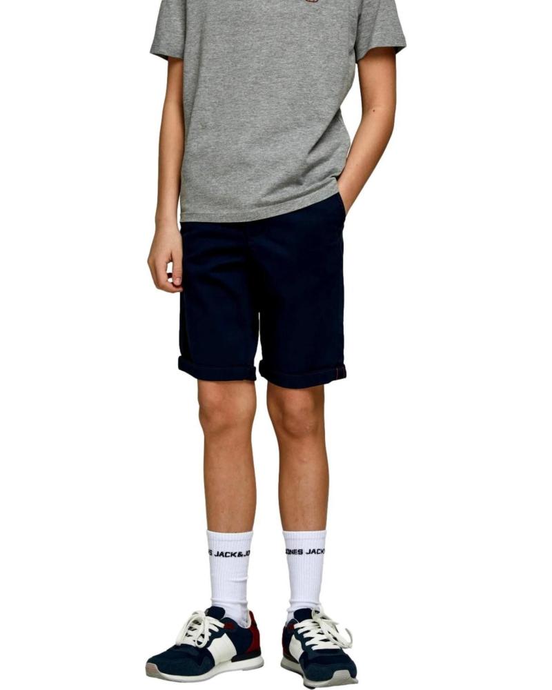 JACK & JONES 12172213 - PANTALONCINO ELEGANTE PER BAMBINO - BLU AZUL