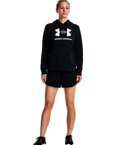 PANTALONCINI UNDER ARMOUR RIVAL FLEECE 1376257 NERI NEGRO