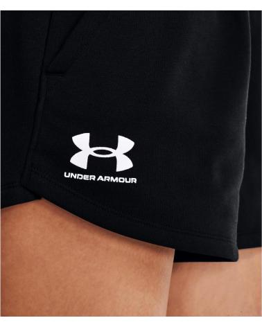 PANTALONCINI UNDER ARMOUR RIVAL FLEECE 1376257 NERI NEGRO