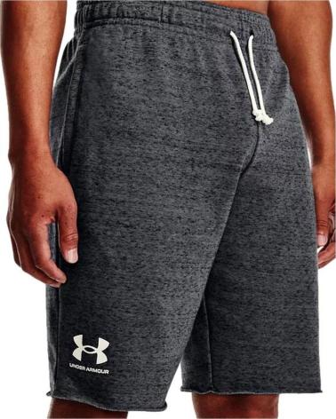 PANTALONCINI UNDER ARMOUR RIVAL TERRY 1361631 GRIGIO SCURO GRIS
