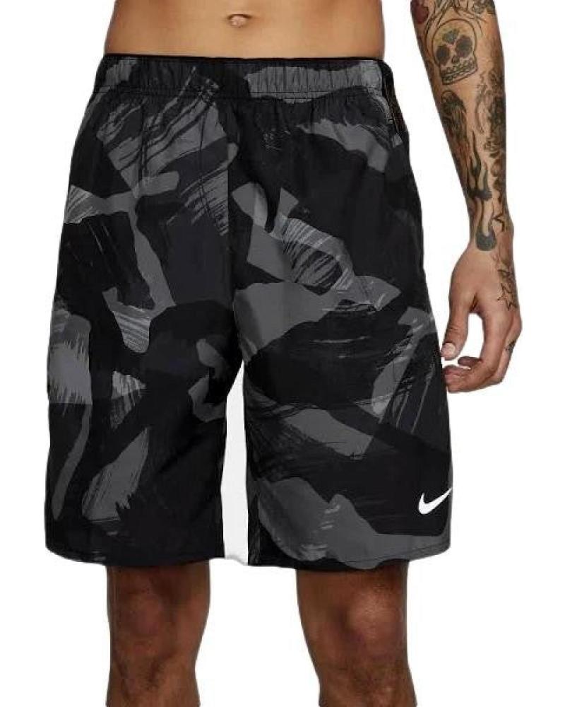 PANTALONCINI DA CORSA NIKE DV9370 CAMOUFLAGE NERO NEGRO