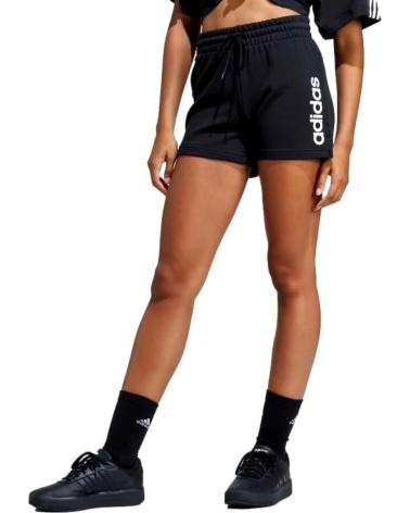 PANTALONCINI ADIDAS ESSENTIALS LINEAR NERI DONNA IC4442 NEGRO