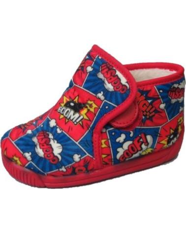 Calzado de casa de Niño BATILAS ZAPATILLAS DE CASA ROJO