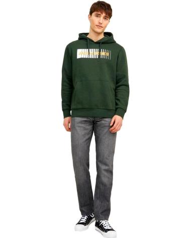 JACK AND JONES SUDADERA CON CAPUCHA JACKJONES EN PARA HOMBRE VERDE