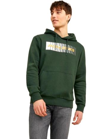 JACK AND JONES SUDADERA CON CAPUCHA JACKJONES EN PARA HOMBRE VERDE