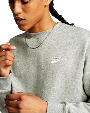 SUDADERA NIKE CLUB BV2666 GRIS GRIS