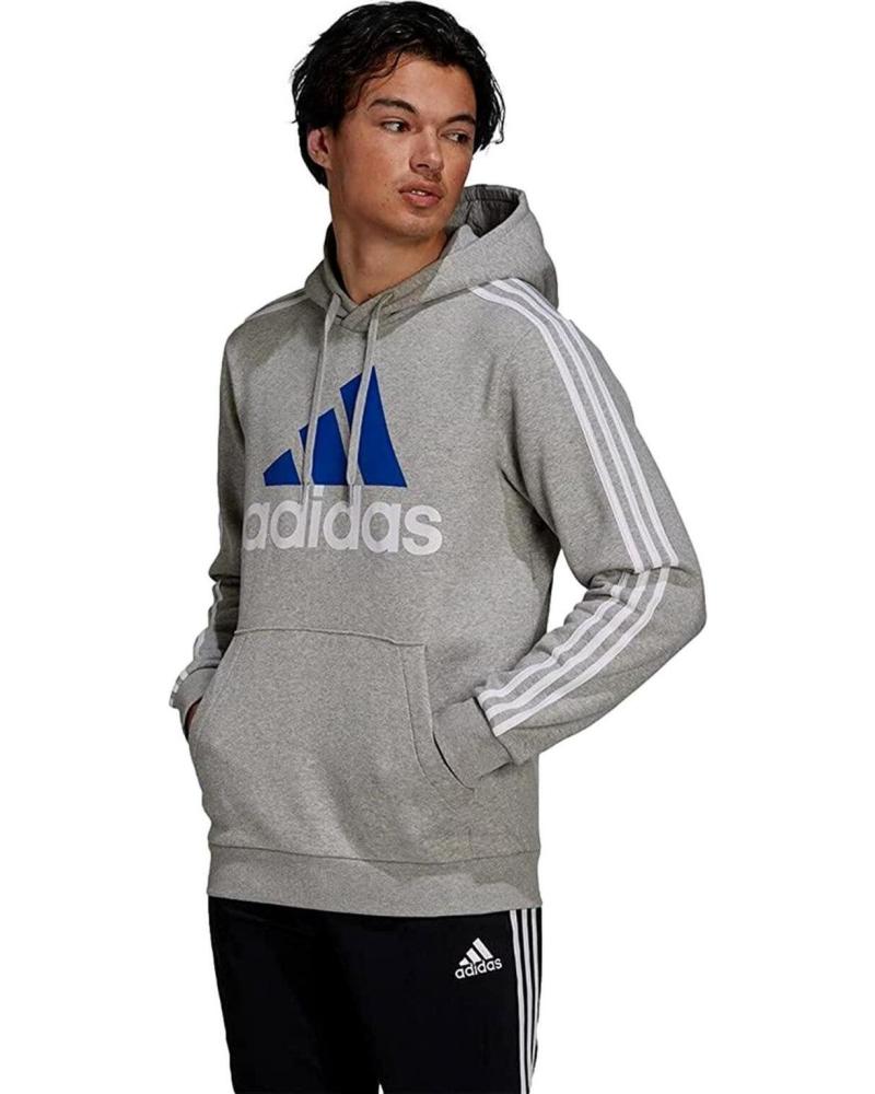 SWEAT À CAPUCHE ADIDAS BL3S FL HD GV5249 GRIS GRIS
