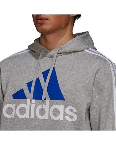 SWEAT À CAPUCHE ADIDAS BL3S FL HD GV5249 GRIS GRIS