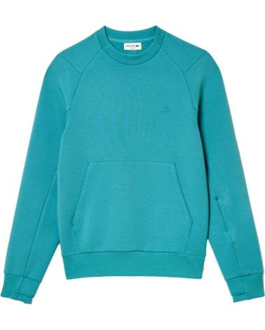 FELPA LACOSTE JOGGER SH2695 BLU TURCHESE AZUL