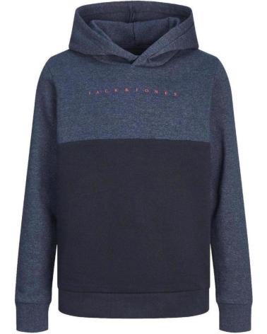 FELPA BICOLORE JACK & JONES NAVY BLAZER 12259870 BLU MARINO AZUL MARINO