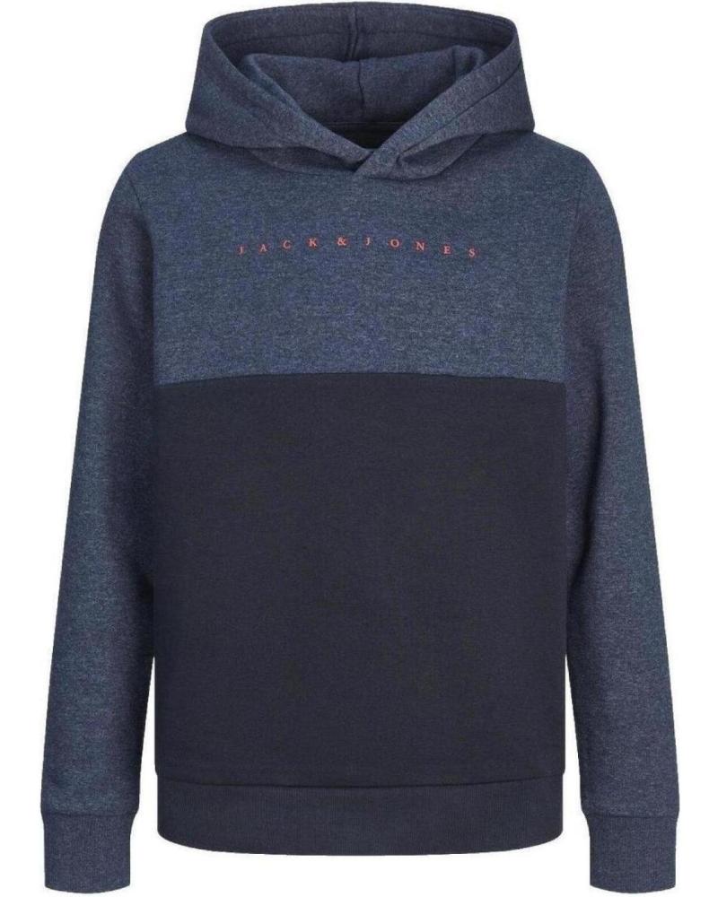 JACK & JONES TWO-TONE HOODIE NAVY BLAZER 12259870 NAVY BLUE AZUL MARINO