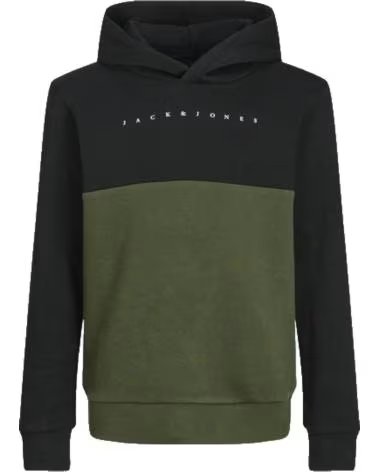 ZWEIFARBIGER JACK & JONES KAPUZENPULLOVER NAVY BLAZER 12259870 MARINEBLAU AZUL MARINO