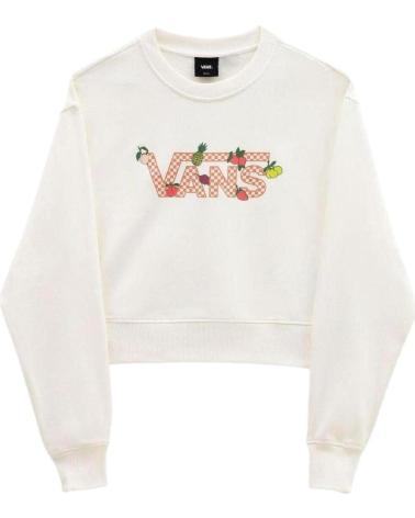 SUDADERA VANS OFF THE WALL FRUIT CHECKBOARD VN00073NFS8 BLANCA BLANCO