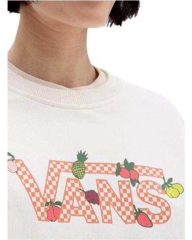 SUDADERA VANS OFF THE WALL FRUIT CHECKBOARD VN00073NFS8 BLANCA BLANCO