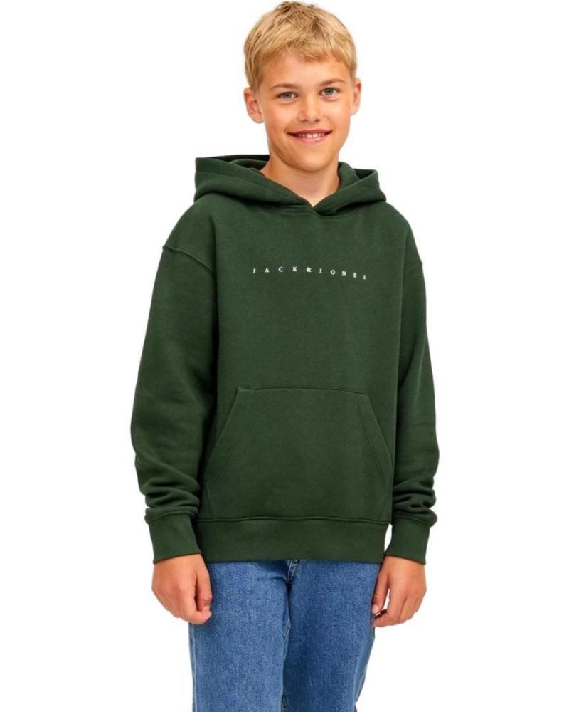 JACK & JONES JUNIOR HOODIE 12237468 GREEN VERDE